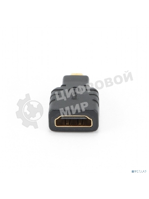 Переходник Gembird Переходник HDMI-microHDMI 19F/19M, золотые разъемы, пакет