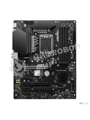 Материнская плата MSI PRO Z790-S WIFI, LGA 1700, ATX, 4xDDR5, 1xPCIe 5.0 x16, 4xM.2, 4xSATA, 1xHDMI, 1xDP, 2.5 Gigabit Ethernet, 7.1 аудио