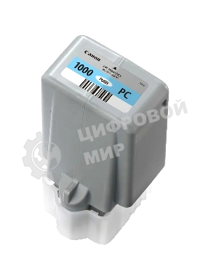Картридж струйный Canon PFI-1000 PC фото голубой (80 мл.) для Canon IJ SFP PRO-1000 WFG