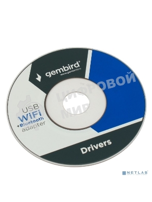 Сетевой адаптер WiFi+Bluetooth Gembird WNP-UA-020 двухдиапазонный с антеннами, 1300 Мбит, USB, 802.11b/a/g/n/ac
