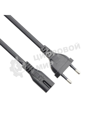 Кабель для аудио-видео техники IEC-320-C7--розетка 220V, 2-pin, 1,8м, медь, VCOM