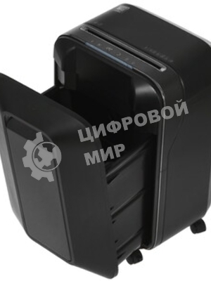Шредер Fellowes PowerShred LX200 черный (секр.P-4)/перекрестный/12лист./22лтр./скрепки/скобы/пл.карты