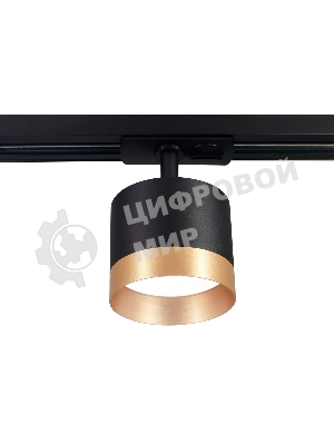 Трековый однофазный светильник Ambrella light GL5365 BK/GD черный/золото GX53 max 12W