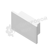 Заглушка для профиля GP8350 WH белый 15.7*12