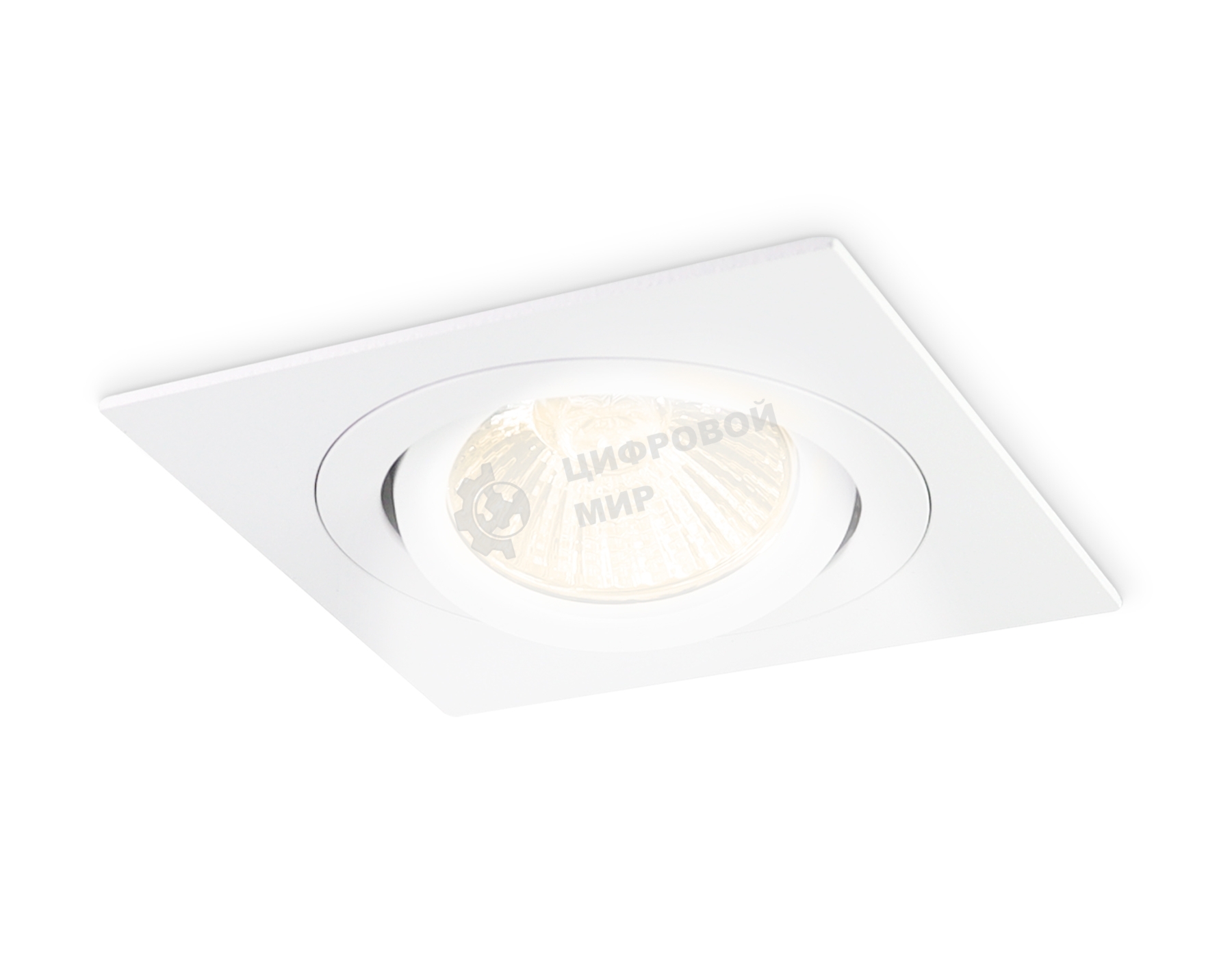Встраиваемый поворотный точечный светильник Ambrella light TN102621 WH белый GU5.3 92*92*28