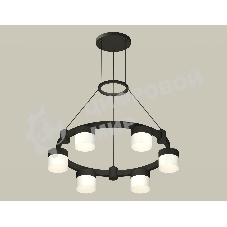 Светильник Ambrella light XR92051204/6 SBK/FR черный песок/белый матовый GX53 (A9205, C9232, N8402)