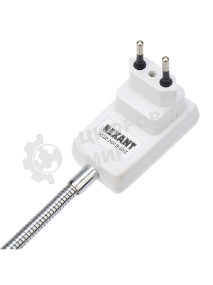 Переходники Rexant вилка - патрон Е27, гибкий, 150 мм, с выключателем