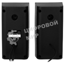 Колонки Sven 318 черный USB-порт ПК, ноутбука или адаптер 5V DC