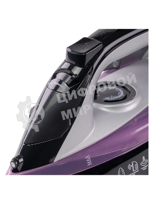 Утюг Galaxy Line GL 6128 фиолетовый/черный, 2200 Вт, 30 г/мин, 140 г/мин, 150 мл