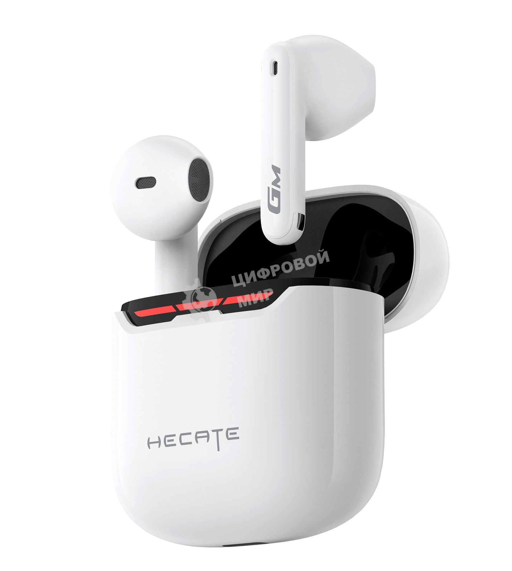 Наушники с микрофоном Edifier GM3 Plus белый вкладыши BT оголовье