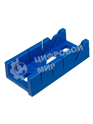 Стусло Сибртех пластиковое синее,4 угла для запила+пила 350мм