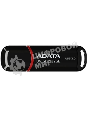 Флешка USB ADATA UV150 (AUV150-32G-RBK), 32Gb, USB 3.0, R/W 100/30, черный