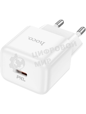 Сетевое зарядное устройство Hoco N32 Glory White 30W 3A+2A+1.5A (PD+QC+AFC) USB Type-C универсальное белый