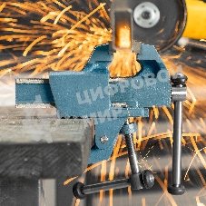 Тиски слесарные, 63 мм, крепление для стола, винтовой зажим (Глазов)