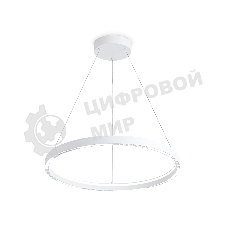 Подвесной светодиодный светильник Ambrella light FL5851 WH белый 35W 3000K/4200K/6400K D600*600 (без ПДУ)
