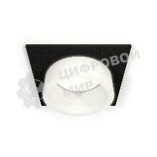 Комплект встраиваемого светильника Ambrella light XC6521065 SBK/FR черный песок/белый матовый MR16 GU5.3 (C6521, N6248)