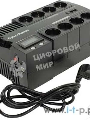Источник бесперебойного питания CyberPower BR700ELCD 700VA/420W USB/RJ11/45 (4+4 EURO)