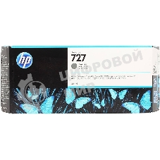Картридж струйный HP 727 с чернилами фотографического черного цвета для принтеров Designjet, 300 мл