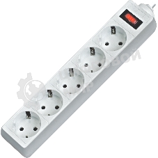 Сетевой фильтр Defender ES, 3.0 м, 5 розеток белый