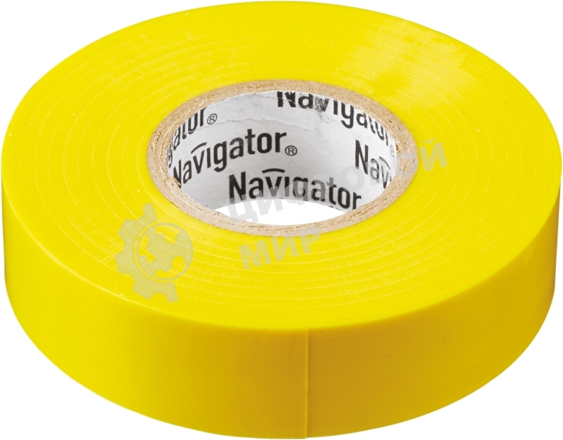 Изолента ПВХ Navigator 15 мм (рул.20м) жел. NIT-B15-20/Y