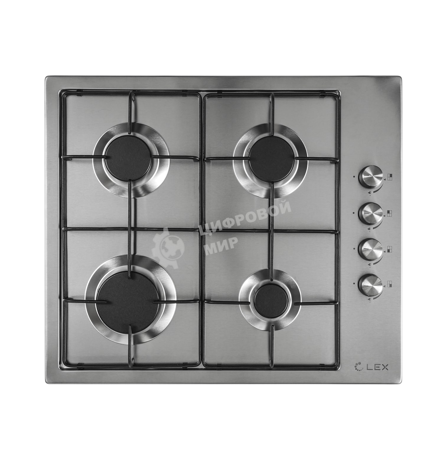 Газовая варочная панель LEX GVS 644-1 IX нержавеющая сталь