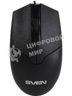 Мышь проводная SVEN RX-30 черный, 1000 dpi, USB, кнопки - 3