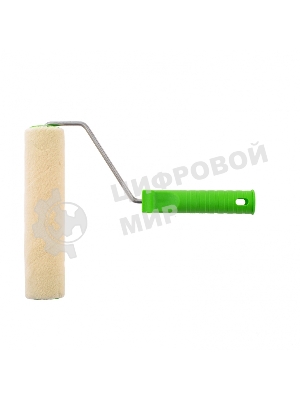 Валик велюр с ручкой Сибртех, 200 мм, ворс 5 мм, D 36 мм, D ручки - 6 мм