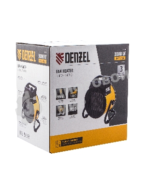 Тепловая пушка Denzel DHC 3-150 96431 3кВт 150м3/ч 30м2 2.75кг