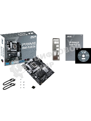 Материнская плата ASUS PRIME B660-PLUS D4, Socket LGA 1700, Intel B660, 4xDDR4, 4xSATA, 3xM.2, 1xPCIe 4.0 x16, 1xPCIe 3.0 x4, 1xHDMI, 1xDP, 1xVGA, 1x 1Gb LAN, 1xUSB-C 3.2 Gen 2x2, 2xUSB-A 3.2 Gen 2, 1xUSB-A 3.2 Gen 1, 2xUSB-A 2.0, 7.1, ATX