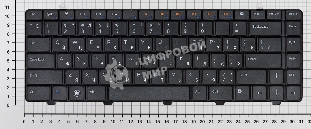 Клавиатура для ноутбука Dell Inspiron 1464 черная
