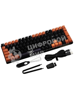 Клавиатура Mad Catz S.T.R.I.K.E. 11 гибридная, Bluetooth, радиоканал, чёрный