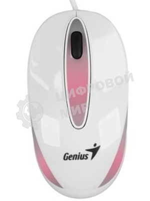 Мышь проводная Genius DX-Mini белый, 1000 dpi, USB, кнопки - 3