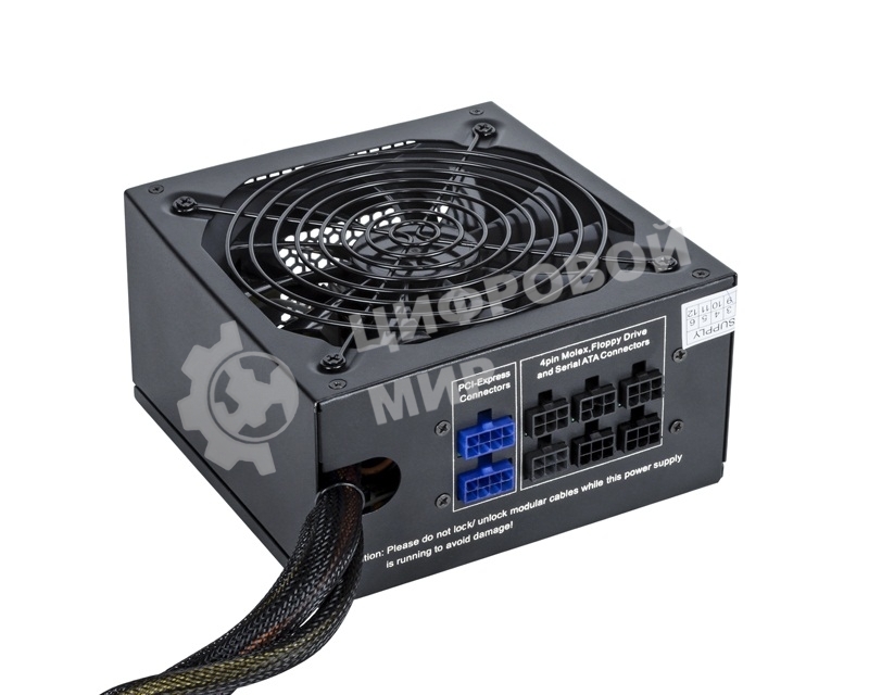 Блок питания ExeGate 800PPX (EX220363RUS), 800Вт, 135мм, модульный, черный