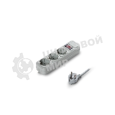 Сетевой фильтр Exegate SP-3-3G (3 розетки, 3 м, евровилка, серый)