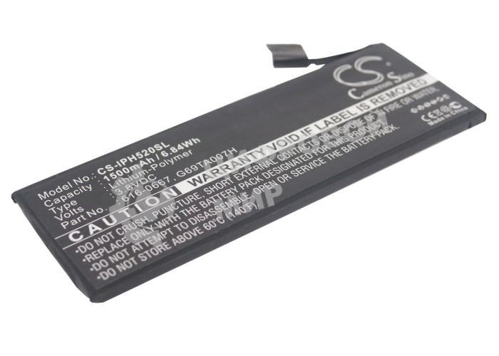 Аккумулятор CameronSino CS-IPH520SL дляiPhone 5C3.8V, 1500mAh, 5.70Wh