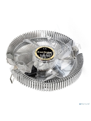 Кулер для процессора ExeGate EE90-PWM серебристый, 90 мм, алюминий, 2400 об/мин, 22 дБ, 4 pin, 75 Вт, 46 мм