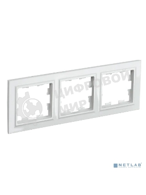 Рамка 3-мест. IEK BRITE РУ-3-БрБ бел.