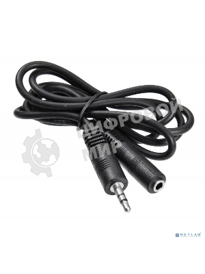 Кабель-удлинитель аудио Buro Jack 3.5 (m)/Jack 3.5 (f) 2м. черный