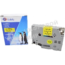 Картридж ленточный G&G GG-TZES631 черный на желтом 12x8 для Brother 1010/1260VP/1830VP/9700PC