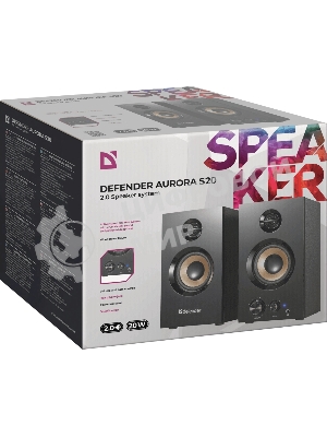 Акустическая система Defender AURORA S20 2x10 Вт RMS,20-20000 Гц, разъем для наушников