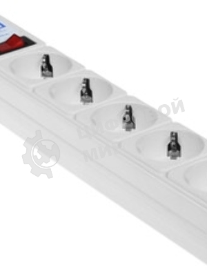 Сетевой фильтр Powercube SPG-B-15-WHITE 5 м, 5 розеток, белый, коробка