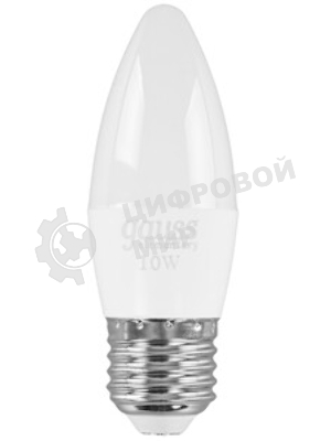 Лампа светодиодная Gauss Elementary 30220 10Вт цок.:E27 свеча 220B 4100K св.свеч.бел.ней. (упак.:10шт)