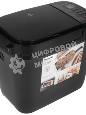 Хлебопечка Panasonic SD-R2530KTS черный, 550 Вт, программ - 28 шт, вес выпечки - 1.1 кг