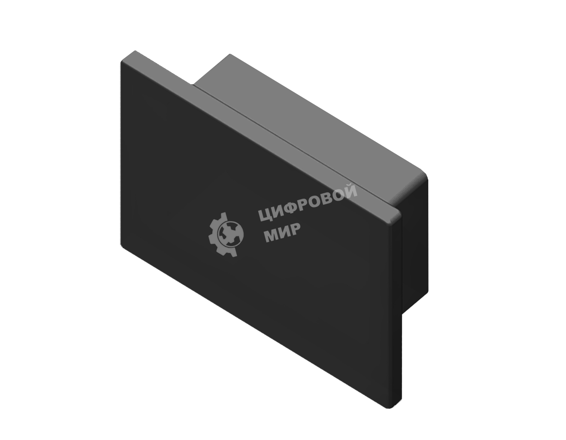 Заглушка для профиля GP8370 BK черный 15.7*12