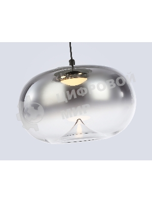 Подвесной светодиодный светильник Ambrella light LH11099/3 BK/SM черный/дымчатый 12W 3000K D350*1505