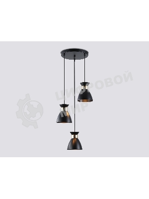 Светильник Ambrella light TR8470/3 BK/FGD черный/золото E27/3 max 60W D340*1000