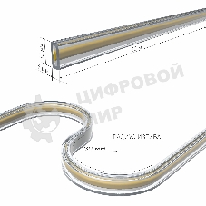 Лента светодиодная 220V 9,3W 288Led COB IP65 6500 холодный белый, 50 м (95000/02)