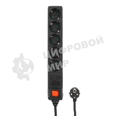 Сетевой фильтр Energenie Сетевой фильтр SPG5-C-10 3m. 16А. черный