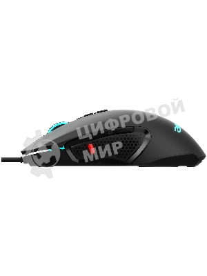 Мышь проводная Acer OMW160 черный, 6400 dpi, USB, кнопки - 8