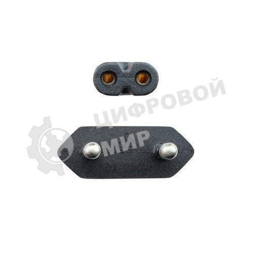 Кабель для аудио-видео техники IEC-320-C7--розетка 220V, 2-pin, 1,8м, медь, VCOM